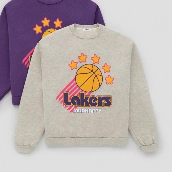 NWOT Madhappy Lakers Crewneck - Picture 6 of 6